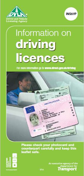 FP20. DVLA Information on Driving Licences