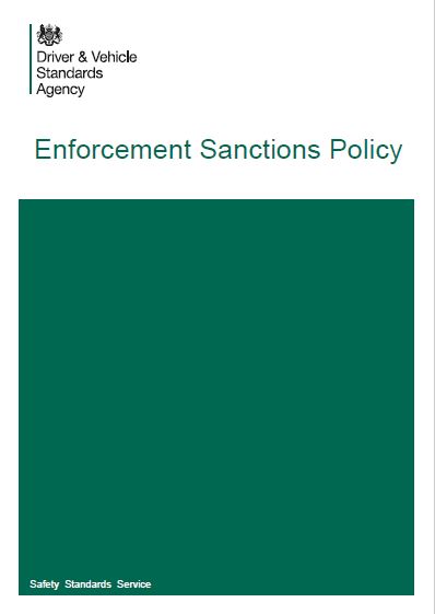 FP31. DVSA Enforcement Sanctions Policy